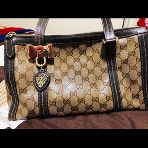 Gucci Duchessa GG Crystal Top handle Boston bag